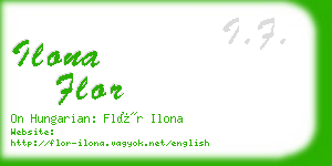 ilona flor business card